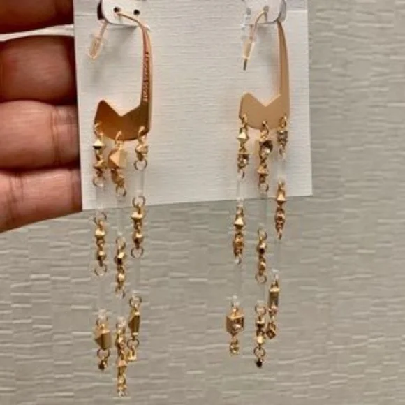 KENDRA SCOTT NWT Corza Rose Gold Statement Earring - Picture 2 of 5
